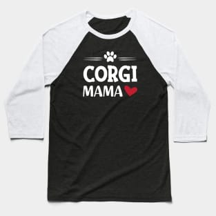 Corgi Mama Baseball T-Shirt